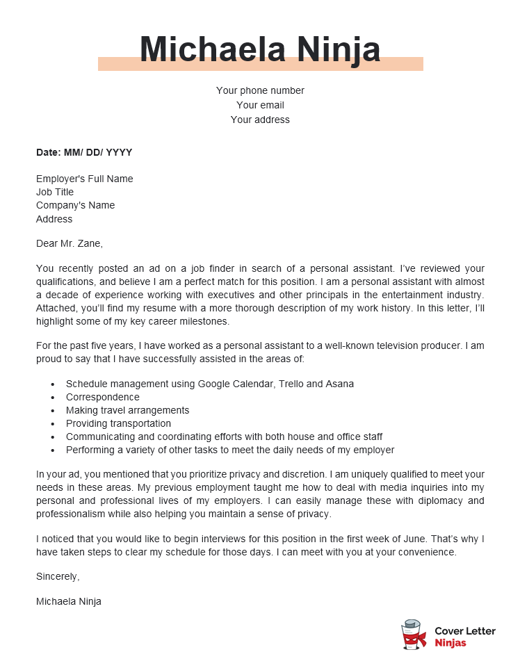 cover letter resume assistant
